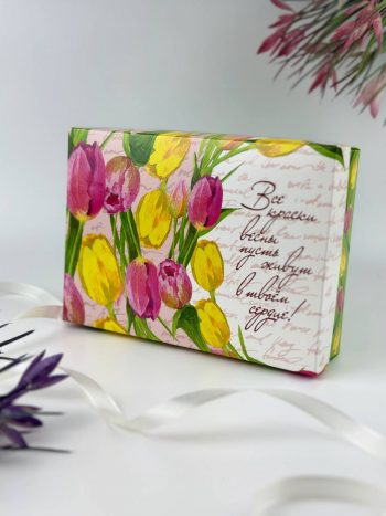 Коробка для подарка "Все краски весны"